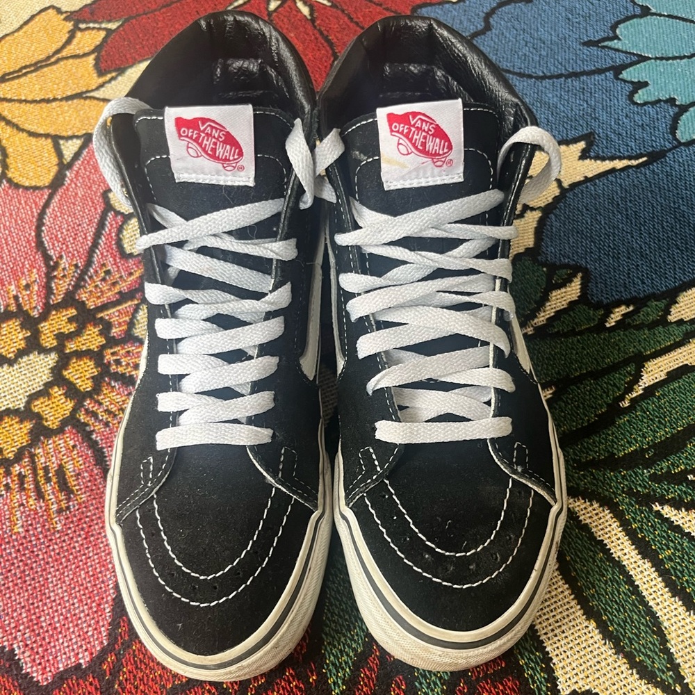 Black van high top sneakers